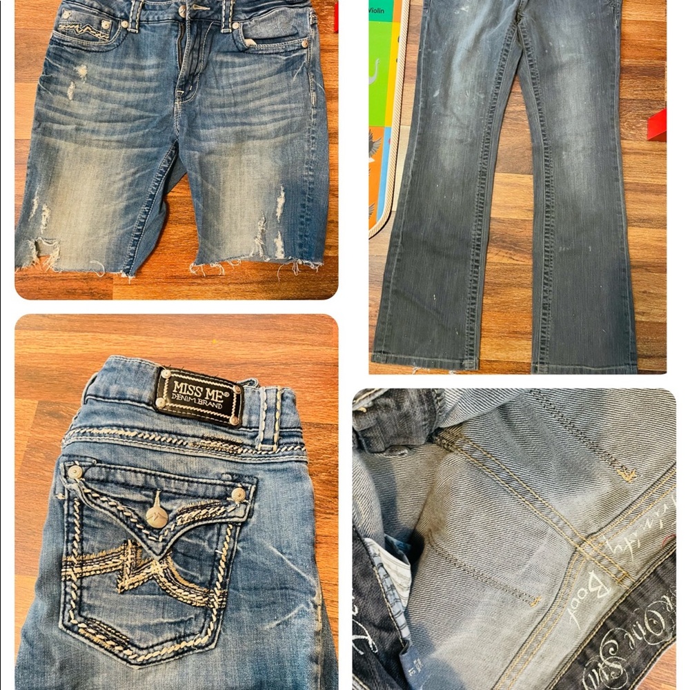2 pieces Miss Me Denim &Converse jean wome size 30
